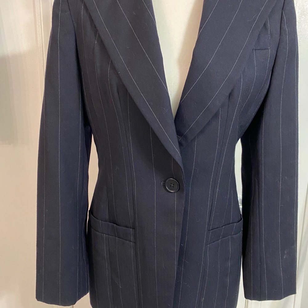 Ralph Lauren Blue Pinstripe Classic Blazer size 4